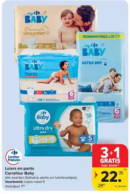 Carrefour Luiers en pants Carrefour Baby aanbieding