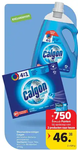 Carrefour Wasmachinereiniger Calgon aanbieding