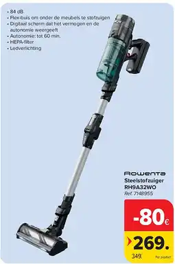 Carrefour Steelstofzuiger RH9A32WO aanbieding