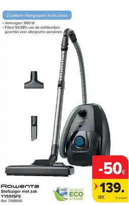 Carrefour Stofzuiger met zak YY5515FE aanbieding