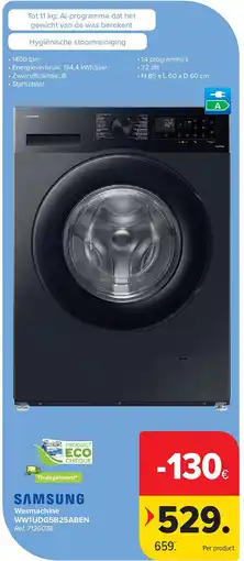 Carrefour Wasmachine WW1UDG5B25ABEN aanbieding