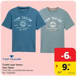 Carrefour T-shirt voor heren Tom Tailor aanbieding