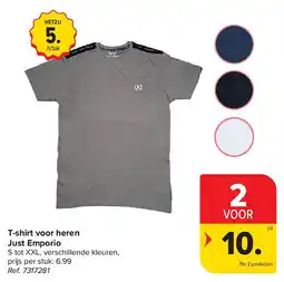 Carrefour T-shirt voor heren Just Emporio aanbieding