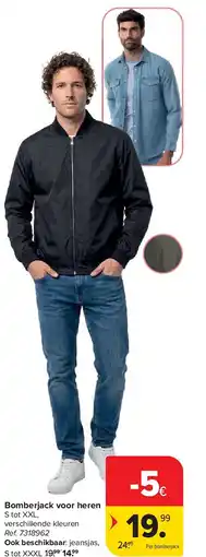 Carrefour Bomberjack voor heren aanbieding