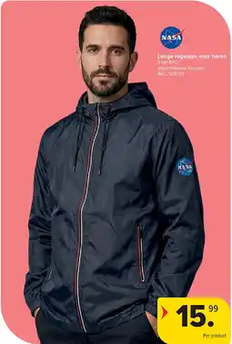 Carrefour Lange regenjas voor heren aanbieding