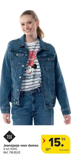 Carrefour Jeansjasje voor dames aanbieding