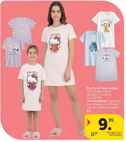 Carrefour Big T-shirt voor dames aanbieding