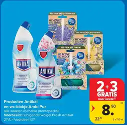 Carrefour Producten Antikal en wc-blokje Ambi Pur aanbieding