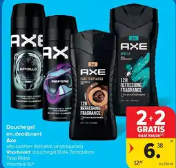Carrefour Douchegel en deodorant Axe aanbieding