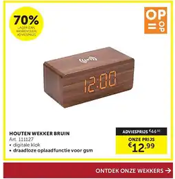 Zelfbouwmarkt HOUTEN WEKKER BRUIN aanbieding