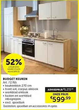 Zelfbouwmarkt BUDGET KEUKEN aanbieding