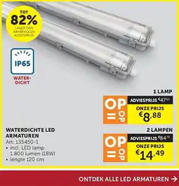 Zelfbouwmarkt WATERDICHTE LED ARMATUREN aanbieding