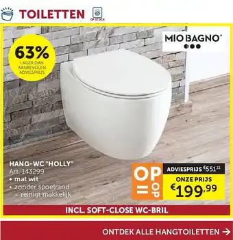 Zelfbouwmarkt HANG-WC HOLLY aanbieding