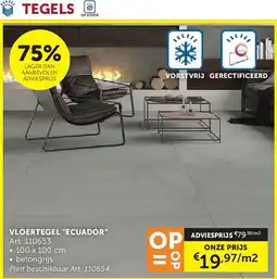 Zelfbouwmarkt VLOERTEGEL ECUADOR aanbieding