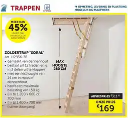 Zelfbouwmarkt ZOLDERTRAP SORAL aanbieding
