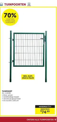 Zelfbouwmarkt TUINPOORT aanbieding