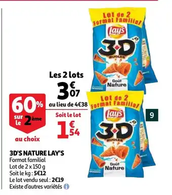 Auchan 3D's Nature Lay's aanbieding