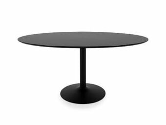 Deba Meubelen Ovale tafel TACO 160 X 110 CM - Zwart Zwart aanbieding