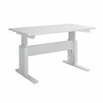 Bureau incl. verrijdbaar ladeblok - Wit gelakt Wit