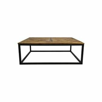 Leen Bakker HSM Collection salontafel Jorn - naturelkleur/zwart - 40x110x70 cm - Leen Bakker aanbieding