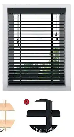 Zelfbouwmarkt HORIZONTALE HOUTEN JALOEZIEËN 75 CM aanbieding