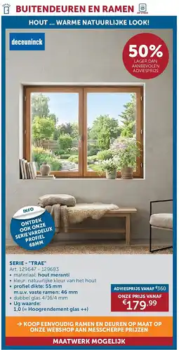 Zelfbouwmarkt HOUT ... WARME NATUURLIJKE LOOK! SERIE - TRAE aanbieding