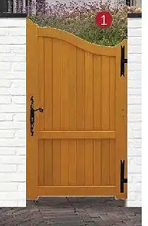 Zelfbouwmarkt HOUTEN DRAAI POORT MERANTI GESLOTEN ENKEL aanbieding