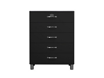 Deba Meubelen Commode MALIBU - Zwart Zwart aanbieding