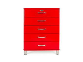 Deba Meubelen Commode MALIBU - Rood Rood aanbieding