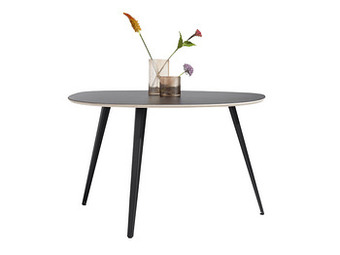 Deba Meubelen Bartafel SUNDAY - Zwart/naturel/metaal Zwart aanbieding