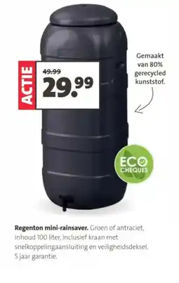 Intratuin Regenton mini-rainsaver aanbieding