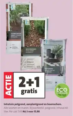 Intratuin Intratuin potgrond aanplantgrond en boomschors aanbieding