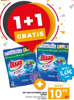 Trafic Set van 25 power caps dixan aanbieding