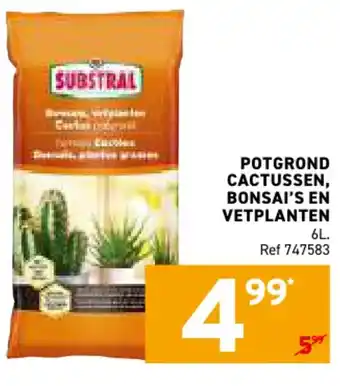 Potgrond cactussen bonsai's en vetplanten