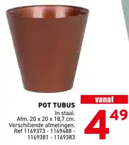 Trafic Pot tubus aanbieding