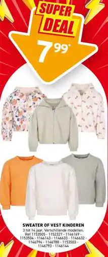 Trafic Sweater of vest kinderen aanbieding