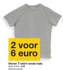 Zeeman Heren T-shirt ronde hals aanbieding