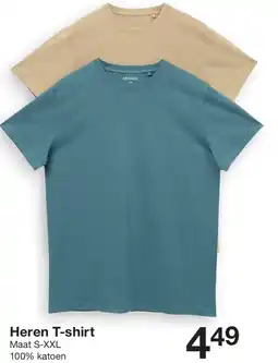 Zeeman Heren T-shirt aanbieding