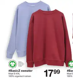 Zeeman BasicZ sweater aanbieding