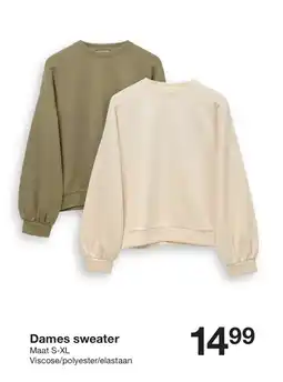 Zeeman Dames sweater aanbieding