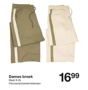 Zeeman Dames broek aanbieding