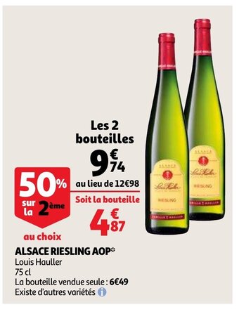 Auchan Alsace Riesling AOP aanbieding