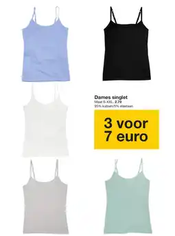 Zeeman Dames singlet aanbieding