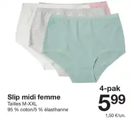 Zeeman Slip midi femme aanbieding