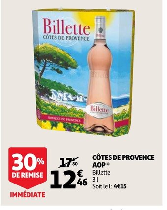 Auchan Côtes De Provence AOP aanbieding