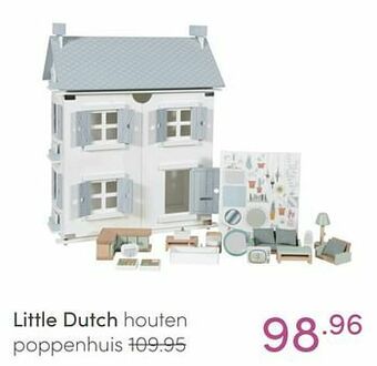 Baby & Tiener Little dutch houten poppenhuis aanbieding