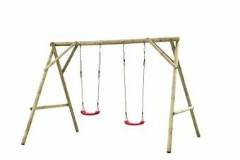 Brico SwingKing dubbele schommel Eline 300x220x210cm aanbieding
