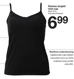 Zeeman Dames singlet met cup aanbieding