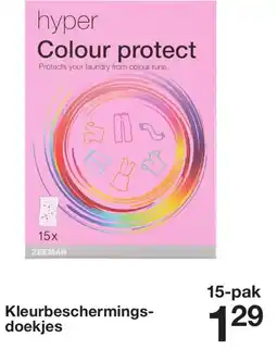 Zeeman Kleurbeschermingsdoekjes aanbieding