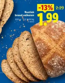 Lidl Rustiek brood volkoren aanbieding